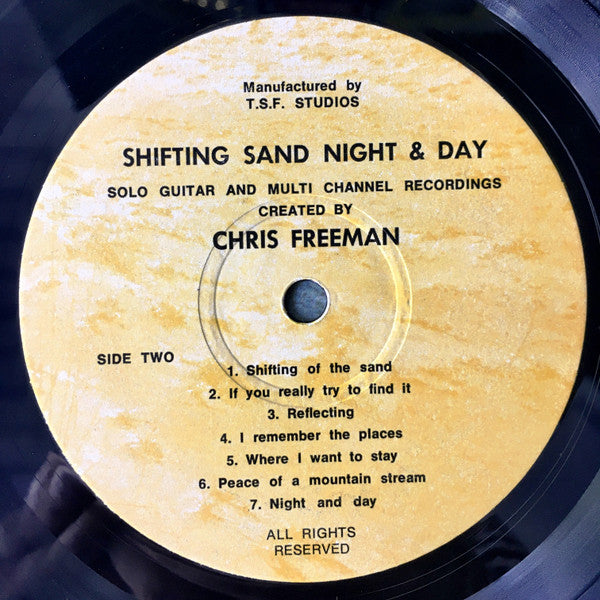 Chris Freeman – Shifting Sands...Night & Day LP vinyl record, image 4 of 4