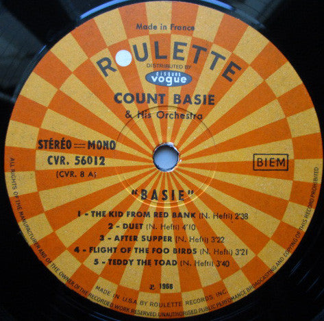 Count Basie Orchestra, Neal Hefti – Basie LP vinyl record, image 3 of 4