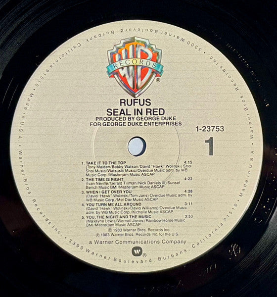 Rufus – Seal In Red LP vinyl record, image 3 of 4