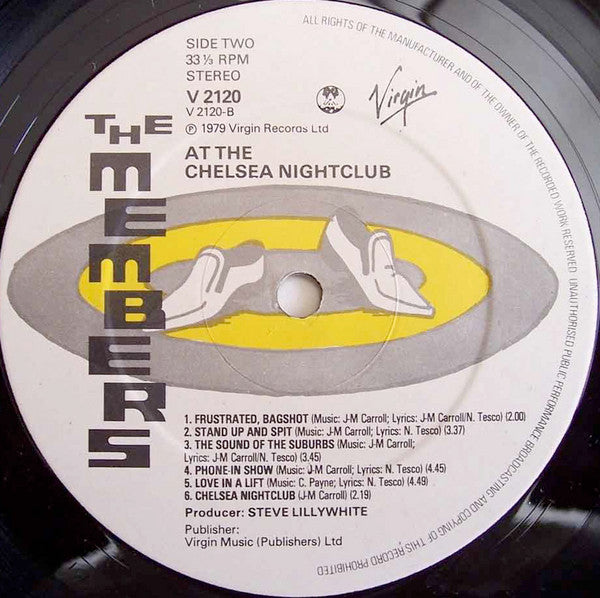 The Members – At The Chelsea Nightclub LP vinyl record, image 4 of 4