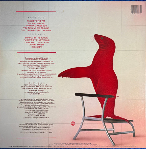Rufus – Seal In Red LP vinyl record, image 2 of 4