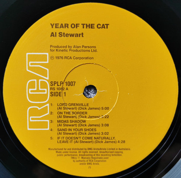 Al Stewart – Year Of The Cat LP vinyl record, image 2 of 4