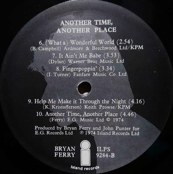 Bryan Ferry – Another Time, Another Place LP vinyl record, image 6 of 6