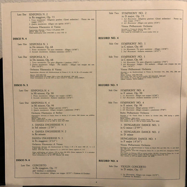Johannes Brahms, Wilhelm Furtwängler – Furtwängler - Volume II - Brahms (9xLP) LP vinyl record, image 4 of 6