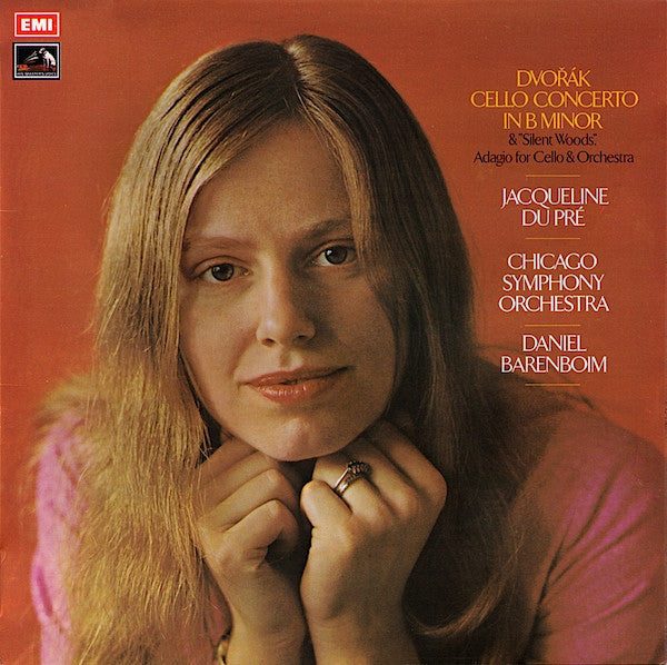 Antonín Dvořák, Jacqueline du Pré, Chicago Symphony Orchestra, Daniel Barenboim – Cello Concerto In B Minor & "Silent Woods" Adagio For Cello & Orchestra LP vinyl record, image 1 of 4