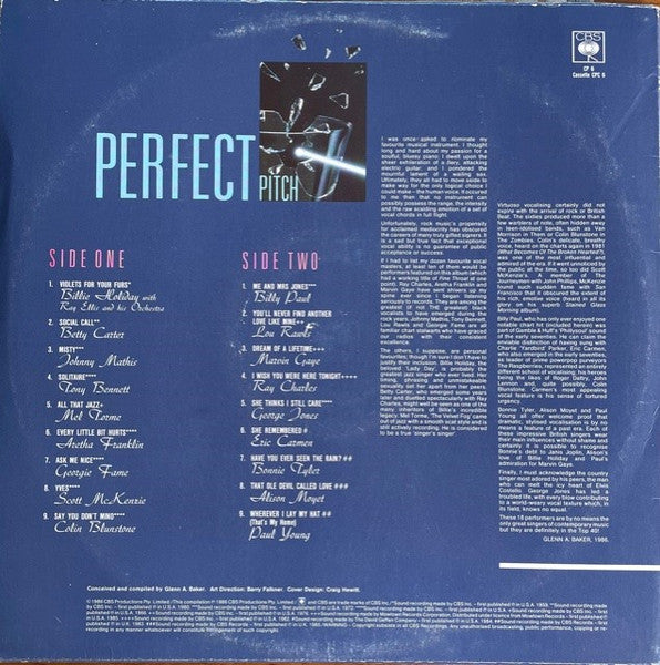 Various – Perfect Pitch - Virtuoso Vocal Performances LP vinyl record, image 2 of 4