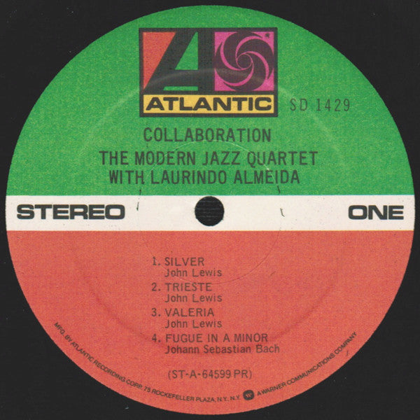 The Modern Jazz Quartet, Laurindo Almeida – Collaboration LP vinyl record, image 3 of 5