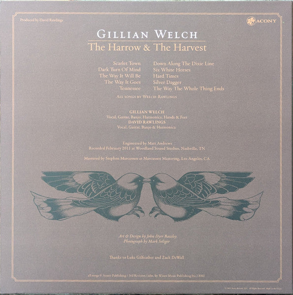 Gillian Welch – The Harrow & The Harvest LP vinyl record, image 6 of 10