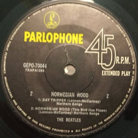 The Beatles – Norwegian Wood 7" vinyl record, image 4 of 4