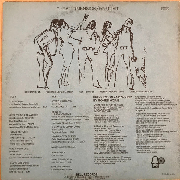 The Fifth Dimension – Portrait LP vinyl record, image 4 of 6