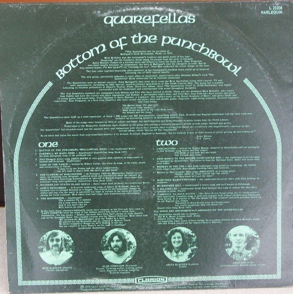 The Quarefellas – Bottom Of the Punchbowl LP vinyl record, image 2 of 3