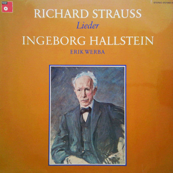 Richard Strauss, Ingeborg Hallstein, Erik Werba – Lieder LP vinyl record, image 1 of 4
