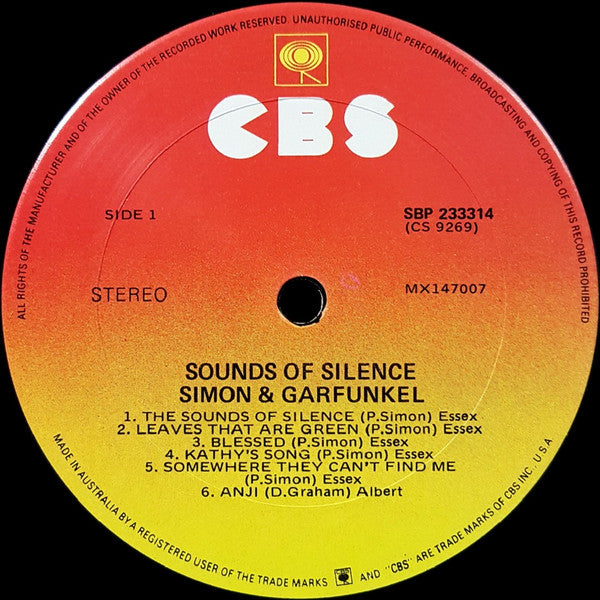 Simon & Garfunkel – Sounds Of Silence LP vinyl record, image 3 of 4