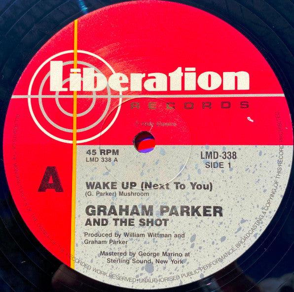 Graham Parker And The Shot – Wake Up (Next To You) 12" vinyl record, image 3 of 4