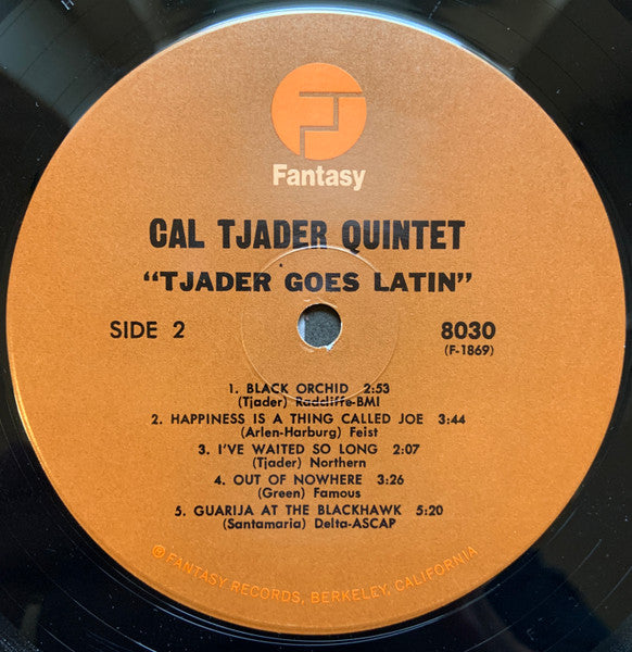 Cal Tjader Quintet – Tjader Goes Latin LP vinyl record, image 4 of 4