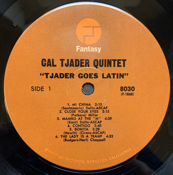Cal Tjader Quintet – Tjader Goes Latin LP vinyl record, image 3 of 4