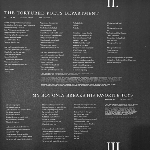 Taylor Swift – The Tortured Poets Department (2xLP) LP vinyl record, image 5 of 10