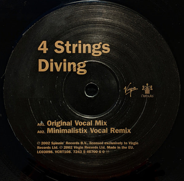 4 Strings – Diving 12" vinyl record, image 3 of 4