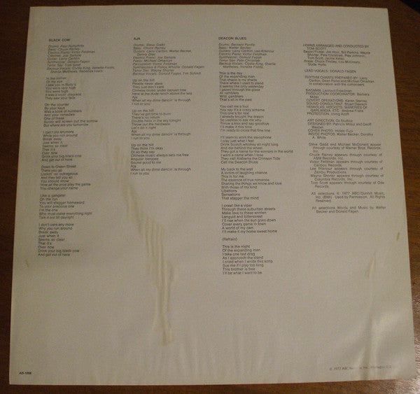 Steely Dan – Aja LP vinyl record, image 5 of 6