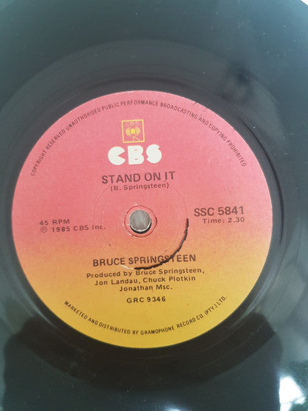 Bruce Springsteen – Glory Days 7" vinyl record, image 3 of 3