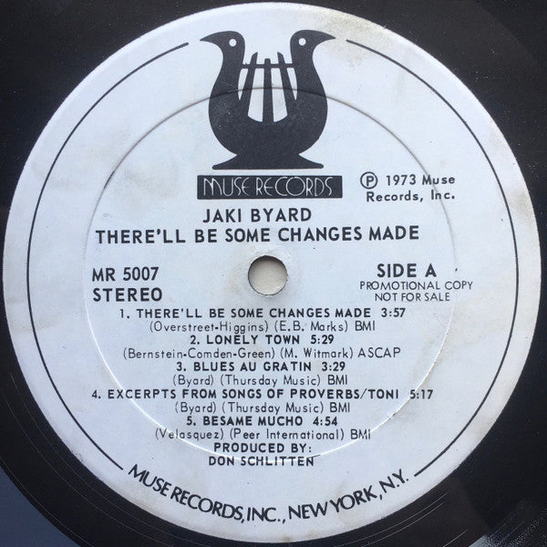 Jaki Byard – There'll Be Some Changes Made LP vinyl record, image 3 of 3