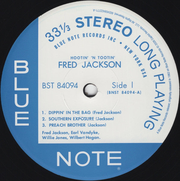 Fred Jackson – Hootin' 'N Tootin' LP vinyl record, image 5 of 7