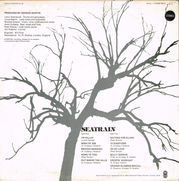 Seatrain – Seatrain LP vinyl record, image 2 of 5