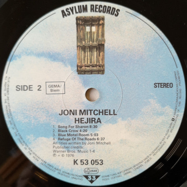 Joni Mitchell – Hejira LP vinyl record, image 4 of 4