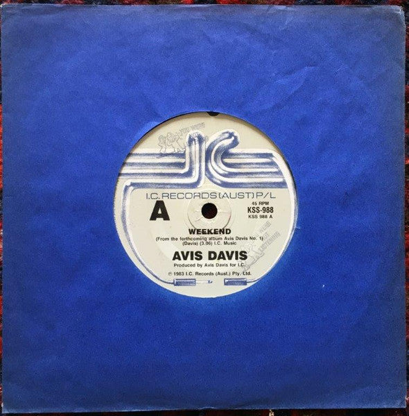 Avis Davis – Weekend 7" vinyl record, image 1 of 4