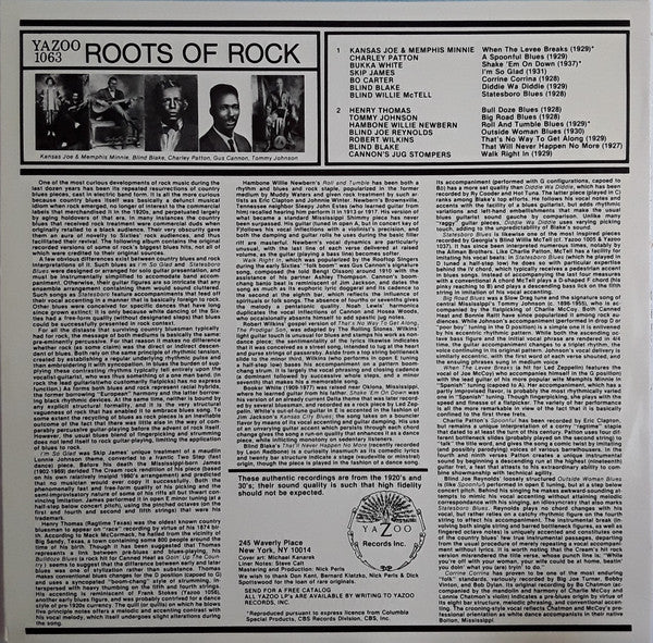 Various – Roots Of Rock LP vinyl record, image 2 of 5