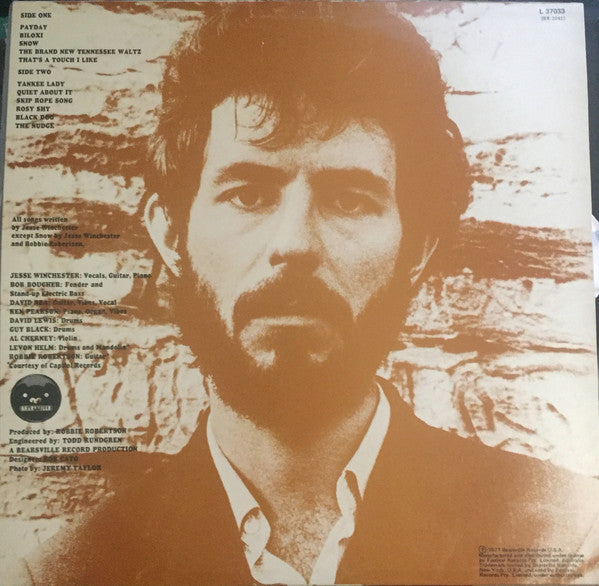Jesse Winchester – Jesse Winchester LP vinyl record, image 2 of 3