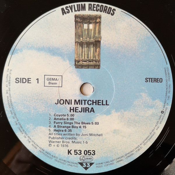 Joni Mitchell – Hejira LP vinyl record, image 3 of 4