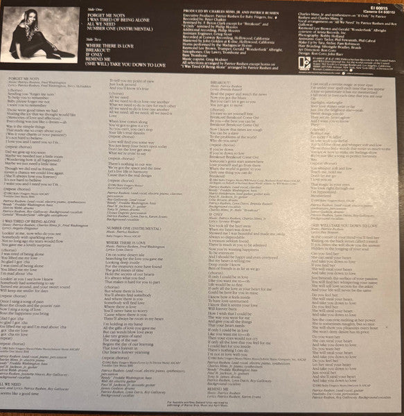 Patrice Rushen – Straight From The Heart LP vinyl record, image 4 of 4
