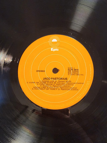 Jaco Pastorius – Jaco Pastorius LP vinyl record, image 5 of 6