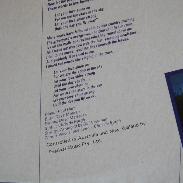 Chris de Burgh – At The End Of A Perfect Day LP vinyl record, image 5 of 9