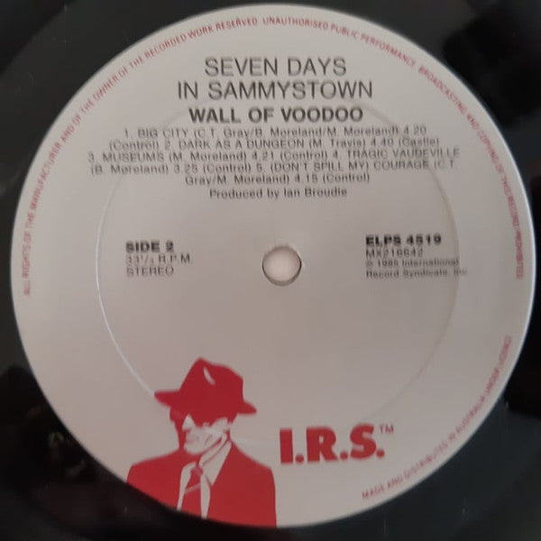 Wall Of Voodoo – Seven Days In Sammystown LP vinyl record, image 4 of 4
