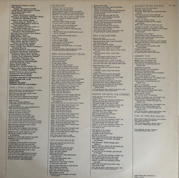 Little Feat – Time Loves A Hero LP vinyl record, image 5 of 6