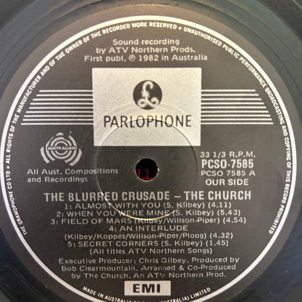 The Church – The Blurred Crusade LP vinyl record, image 4 of 5