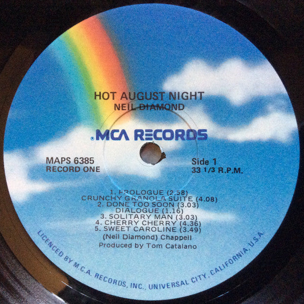 Neil Diamond – Hot August Night (2xLP) LP vinyl record, image 4 of 7