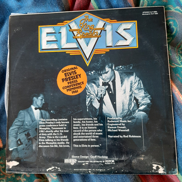Elvis Presley – The King Speaks-Original Elvis Presley Press Conference Memphis 1961 LP vinyl record, image 2 of 3