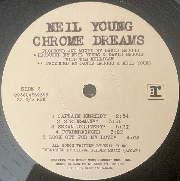 Neil Young – Chrome Dreams LP vinyl record, image 7 of 10