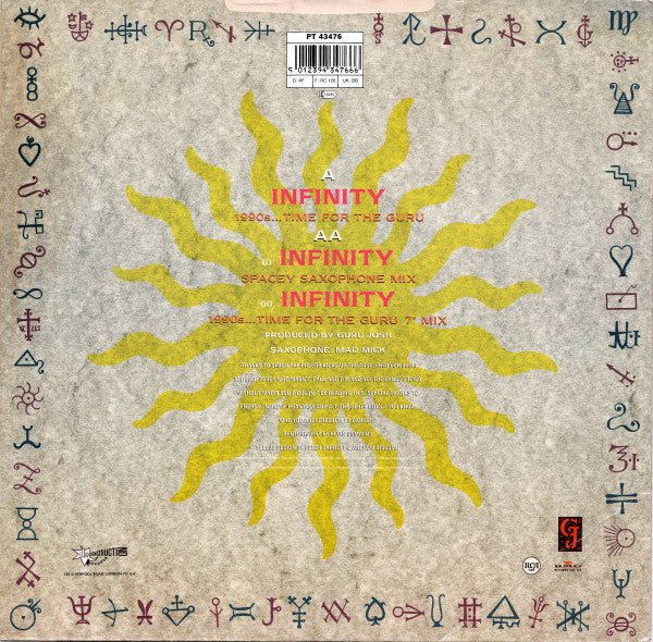Guru Josh – Infinity (1990's...Time For The Guru) 12" vinyl record, image 2 of 6