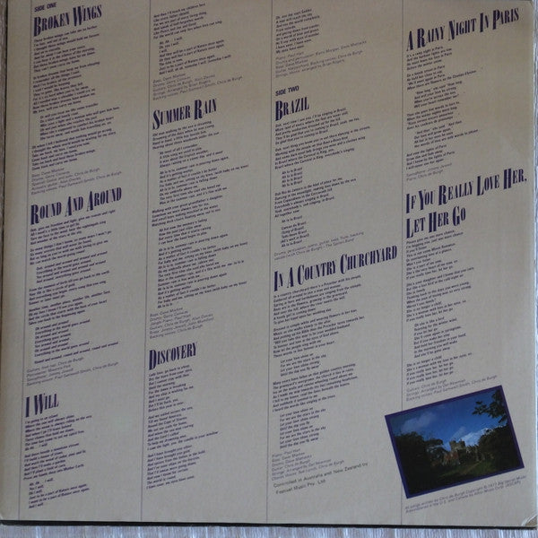 Chris de Burgh – At The End Of A Perfect Day LP vinyl record, image 4 of 9