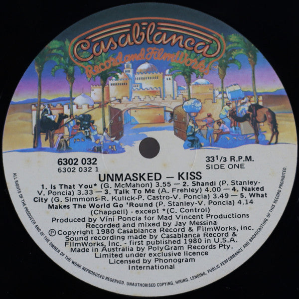 Kiss – Unmasked LP vinyl record, image 4 of 4