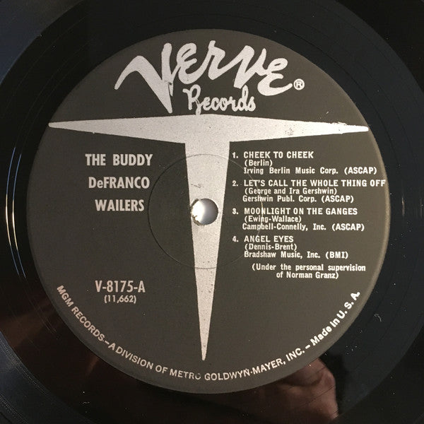 Buddy DeFranco – The Buddy DeFranco Wailers LP vinyl record, image 3 of 4