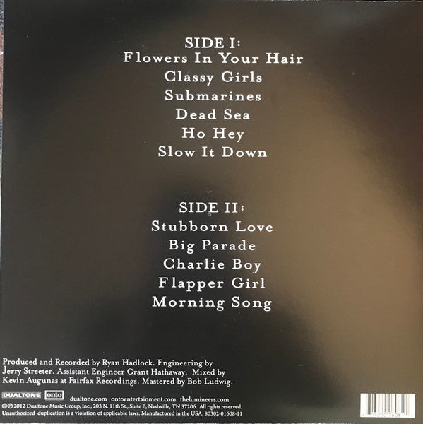The Lumineers – The Lumineers LP vinyl record, image 2 of 9