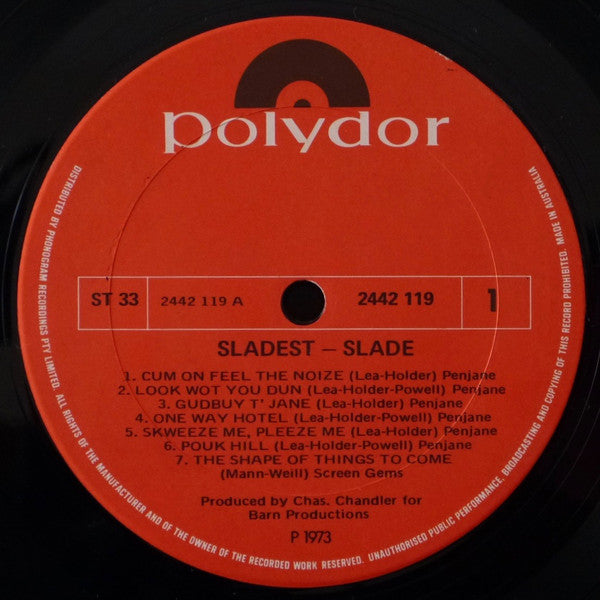 Slade – Sladest LP vinyl record, image 3 of 4