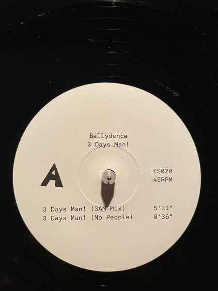 Bellydance – 3 Days Man! 12" vinyl record, image 3 of 4
