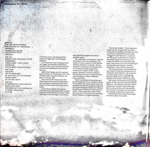 Charlie Byrd – The World Of Charlie Byrd (2xLP) LP vinyl record, image 3 of 6
