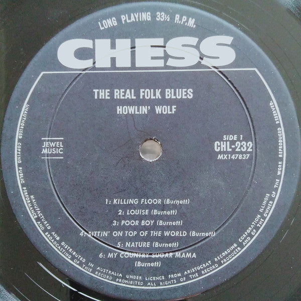 Howlin' Wolf – The Real Folk Blues LP vinyl record, image 3 of 4